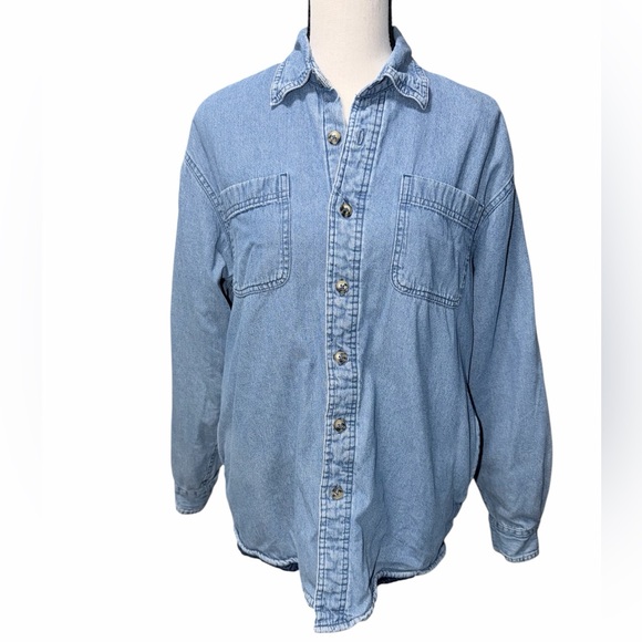 Wrangler Other - Wrangler Classic Denim Western Button Down Padded Jacket Size Small